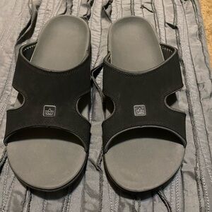 Black Slide Sandals